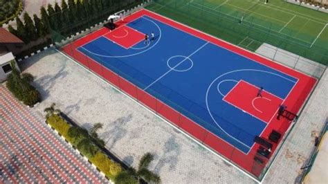 Wooden Flooring - Acrylic Basketball Court Flooring Service Provider ...