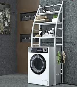 HomeCloud 3 Layer Over The Washing Machine Storage Rack Metal Bathroom ...