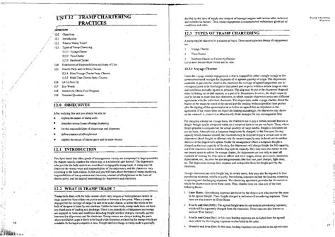 Unit-12 - International Business Logistics - Unit 12 - / 12 TRAMP ...