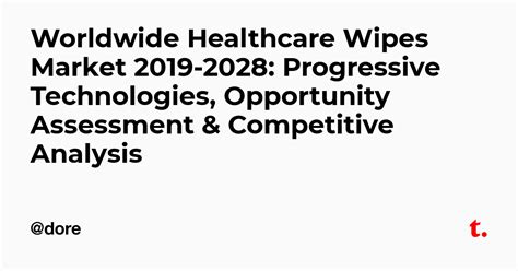 Worldwide Healthcare Wipes Market 2019-2028: Progressive Technologies ...
