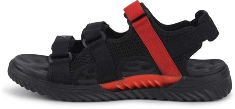 Sparx Brand Men's SS-509 Chappal/Sandal/Flip Flop (Black/Red) :: RAJASHOES