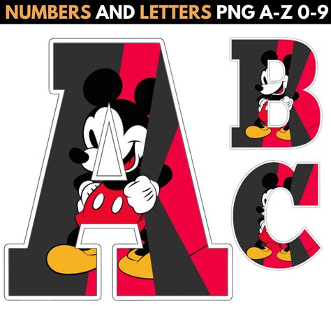 Mickey Mouse Numbers Font