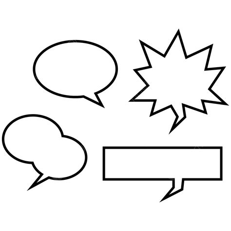 Blank Quotation Bubbles Speech Bubble Blank Speech Bubble CleanPNG
