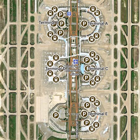 Dallas Fort Worth Airport Terminal Map Dallas Fort Worth Airport
