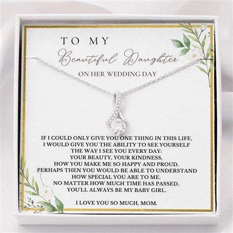 Gift for bride from mom to my daughter on her wedding day wedding gift ...