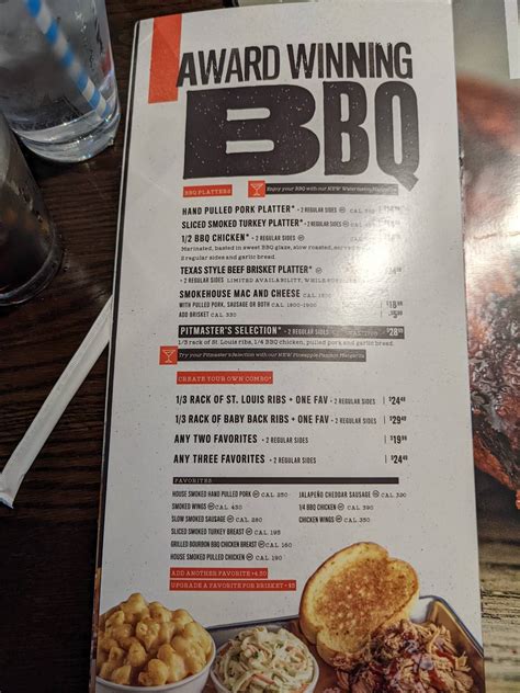 Menu at Smokey Bones Bar & Fire Grill, Avon
