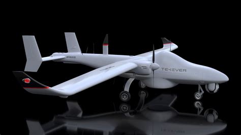Tekever AR5 UAS Rigged for Maya 3D - TurboSquid 2154530