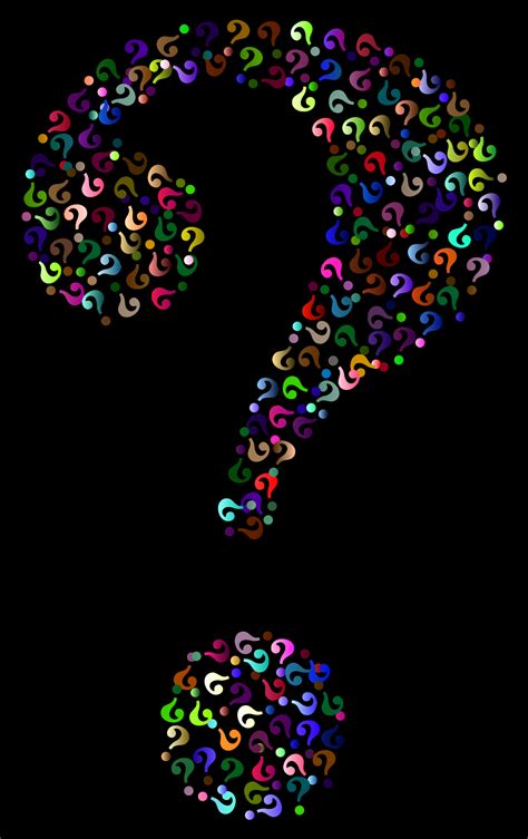 Download #FFFFFF Question Mark Fractal SVG | FreePNGImg
