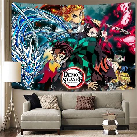 Demon Slayer Tapestry-Anime Poster Demon Slayer-Demon Slayer Poster ...