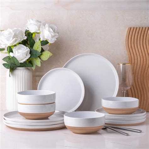 Amazon.com | AmorArc Ceramic Dinnerware Sets for 4, 12 Pieces ...