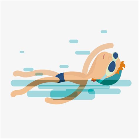 最简单的游泳卡通图片(3)_伊卟图库