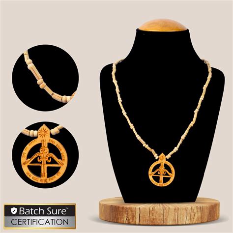 Buy 100% Pure Tulsi Kanthi Neck Mala with Jai Baba Khatu Shyam Pendant ...