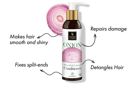 Buy Good Vibes Onion Hair Fall Control conditioner refill pack 200 ml ...