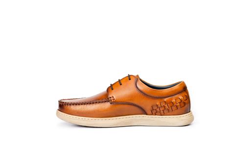 Marina Weaved Cognac Derby Shoes | Pierre Cardin