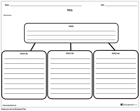 Cause and Effect Worksheets & Templates | StoryboardThat - Worksheets Library