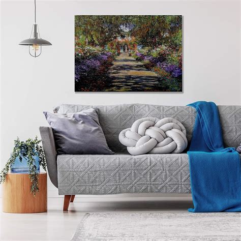 Buy Monet Wall Art Collection Canvas Pathway in Monet's Garden at ...