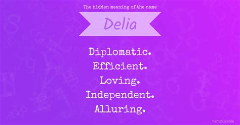 The hidden meaning of the name Delia | Namious