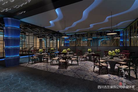 12万元餐饮空间568平米装修案例_效果图 - 河鲜自助海鲜餐厅-内江餐厅设计公司 - 设计本