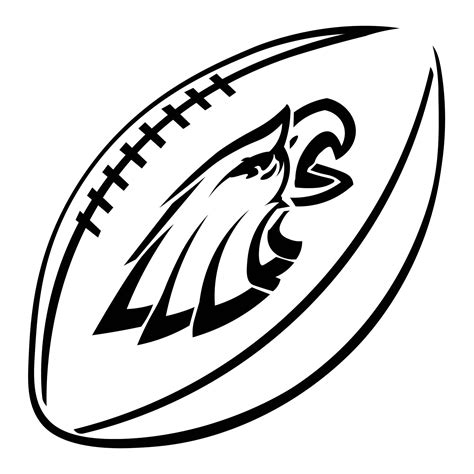 Philadelphia Eagles NFL Football Team Pumpkin Stencil