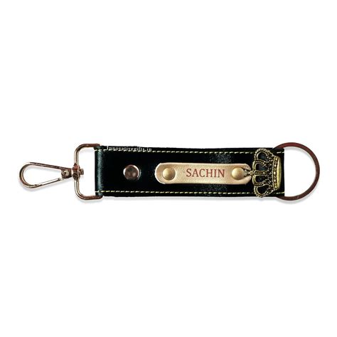 Innovative Gifts Personalized Vegan Leather Keychain for Men, Women ...