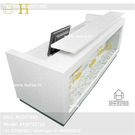 L Shape Reception Table Behind Reception Desk Minimal Reception Desk ...