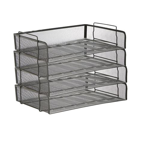Mind Reader 4-pack Stackable Metal Tray