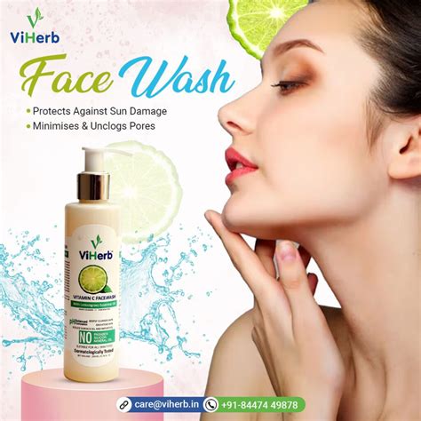Buy Vitamin C Face Wash With Free Shipping in india | Viherb