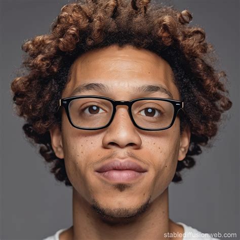 3D Portrait of a Light-Skinned Black Male | Stable Diffusion Online