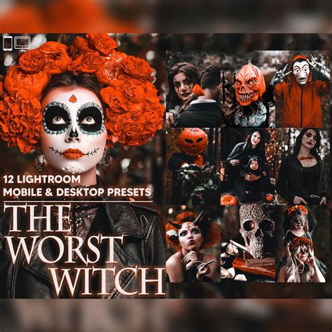 12 The Worst Witch Lightroom Presets, Halloween Mobile Preset, Spooky ...