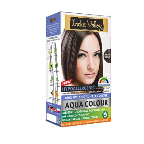 INDUS VALLEY Hypo Allergic Aqua Colour 100% Botanical Hair Colour ...