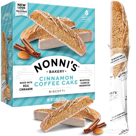 Nonni's Cinnamon Coffee Cake Biscotti Italian Cookies - Italian ...