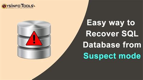 Image result for Recover SQL Database From Suspect Mode