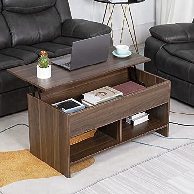 Buy Lift Top Coffee Table, Modern Table Air Rod- Pop-Up Tabletop with ...