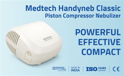 MEDTECH® Handyneb Classic Compressor Nebulizer Compact Machine with ...