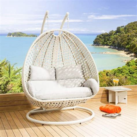 ABS Modern Crafts Swings for Balcony Single Seater with Silky White ...