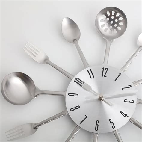 Buy Casablanca Aluminium Cutlery Wall Clock - 38cm from Home Centre at ...