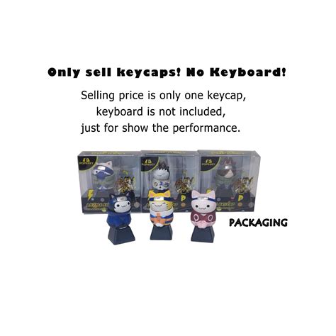 Naruto Keycaps Japanese Anime Cool Black Key Caps,Compatible with ...