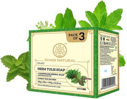 KHADI NATURAL Neem Tulsi Soap - Price in India, Buy KHADI NATURAL Neem ...