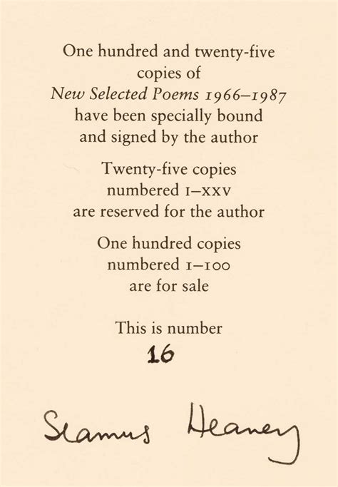 Lot 598 - Heaney (Seamus). New Selected Poems