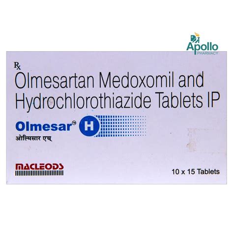 Olmesar H Tablet 15's Price, Uses, Side Effects, Composition - Apollo ...
