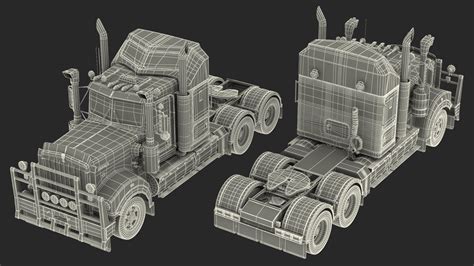 3D Truck Kenworth T900 Legend Rigged model | 3D Molier International