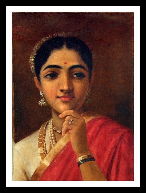 Set Of 4 Raja Ravi Varma Portrait Paintings - Premium Quality Framed ...