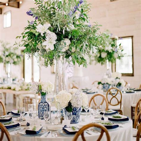 Navy blue wedding centerpieces 60 photos - Vianawedding.com
