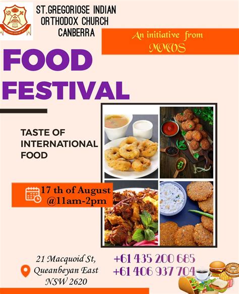 Food festival , St Gregorios Indian Orthodox Church, Canberra ...