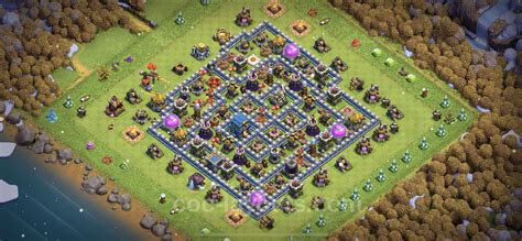 Best Anti 3 Stars Base TH12 with Link, Hybrid - Town Hall Level 12 Base ...