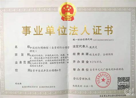 法人登记证书-机构设置-概况-中国彩灯博物馆官方网站