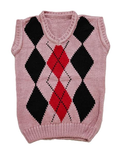 Buy Boys Woolen V Neck Sleeveless Handmade Winter Wear Sweater for 4 to ...