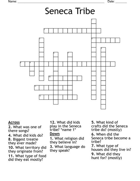 Mohawk Valley Tribe Crossword - prntbl.concejomunicipaldechinu.gov.co