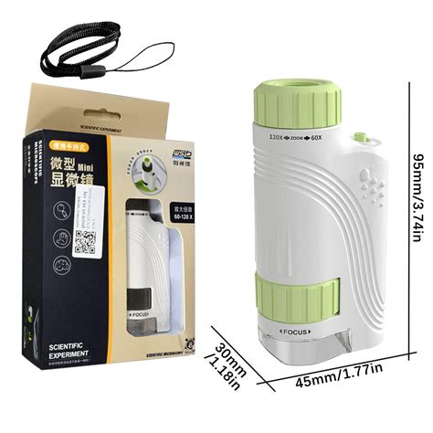 Rkxzt Portable Microscope,Portable Microscope 60-120X Science ...