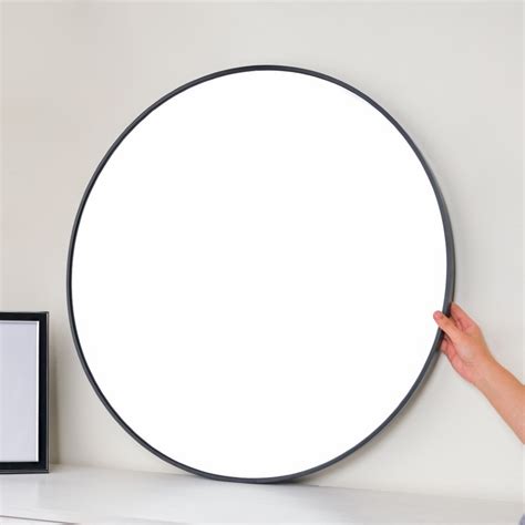 Hanging Mirror Black 27 Inch Online - Premium Wall Mirror | Nestasia